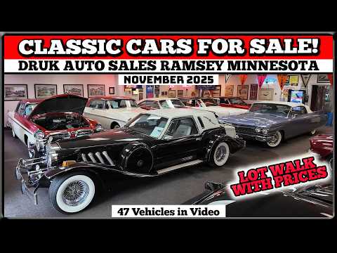 Видео: Экскурсия по салону классических автомобилей — Автомобили на продажу — Druk Auto Sales — Прогулка...
