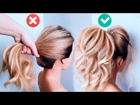 Видео: Свадебная прическа. ВЫСОКИЙ ОБЪЕМНЫЙ ХВОСТ. Прическа на Выпускной. Messy Voluminous High Ponytail