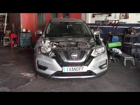 Видео: Nissan X Trail T32 На дорогу выбежал коварный столб