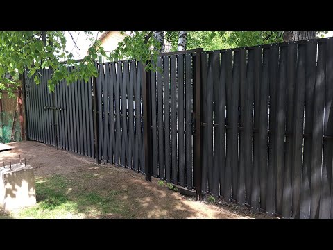 Видео: Забор Альпийская плетёнка. Быстрая обработка доски.