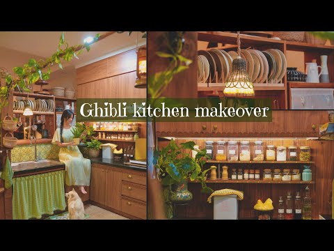 Видео: [23] Преображение арендованной кухни | Привнесите магию Ghibli на мою кухню