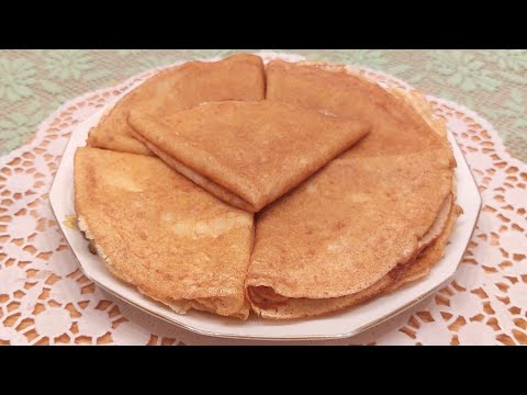 Видео: БЛИНЫ НА ЗАВТРАК/на сухом молоке/румянные, нежные, мягкие!!!!!!