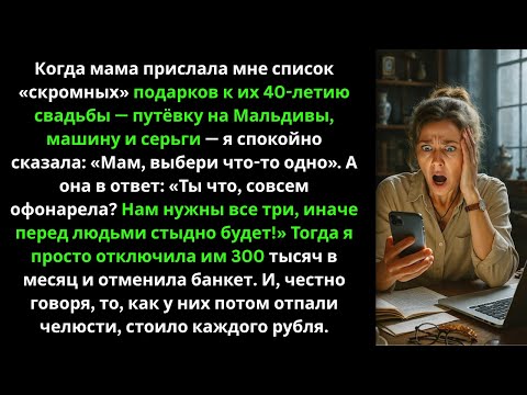Видео: Пока я пахала на всю семью, сестра с мужем выносили мою квартиру. Мой ответ их шокировал.