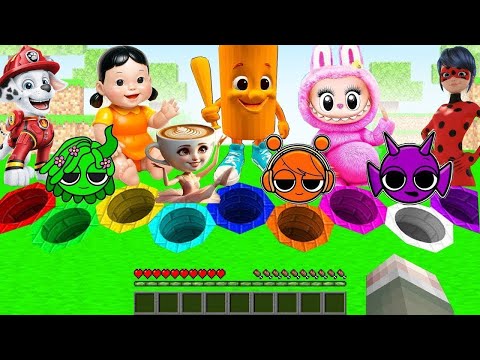 Видео: ВЫБЕРИ КРУГЛУЮ ЯМУ ДЛЯ ВЫЖИВАНИЯ СПРУНКИ ТУНГ ТУНГ САУР ЛЕДИ БАГ В МАЙНКРАФТ