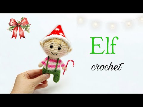 Видео: ❄️Как связать новогоднего эльфа крючком за один день #amigurumi