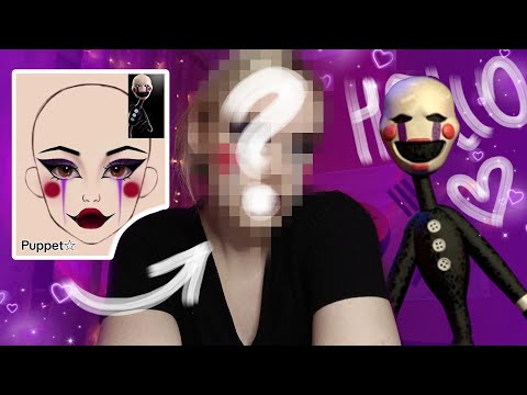 Видео: МАКИЯЖ НА ХЭЛЛОУИН | Марионетка из FNAF 2