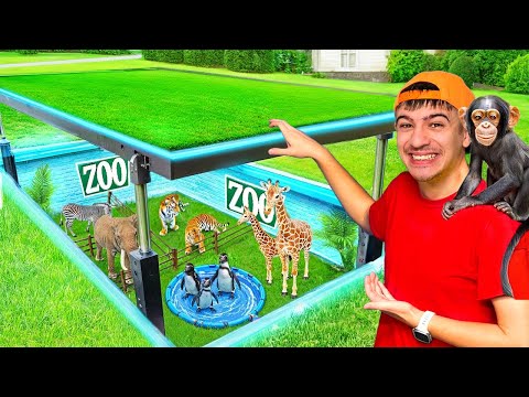 Видео: Мы Построили СЕКРЕТНЫЙ зоопарк у себя дома !
