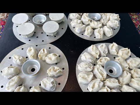 Видео: Голодным не смотреть!!!!Манты домашние.Манты Коса.Узбекские манты!!!!