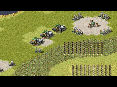 Видео: Месть Юрия, Red Alert 2, Nicoandreas, новая версия 01, карта, сверхсложный ИИ