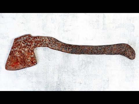 Видео: Реставрация Очень Ржавого Топора. Этот Кусок Ржавчины Полезным Инструментом