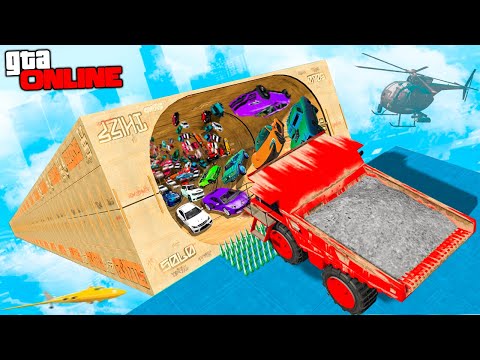 Видео: ЗАКРЫТАЯ МЕГА РАМПА + ЛИЦОМ К ЛИЦУ! ЭТО САМЫЙ ДИКИЙ ЗАКРЫТЫЙ СПУСК БЕЗ ТОРМОЗОВ В ГТА 5 ОНЛАЙН