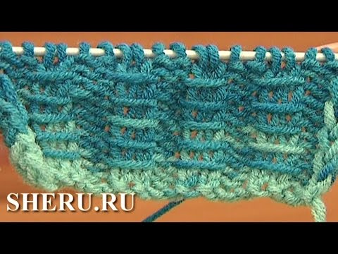 Видео: Different Knit Stitch Patterns  Урок 10 Узор спицами