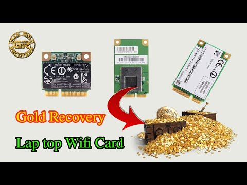Видео: Восстановление золота с беспроводных карт ноутбука WiFi. Gold Recovery 100 ноутбук (часть 9)