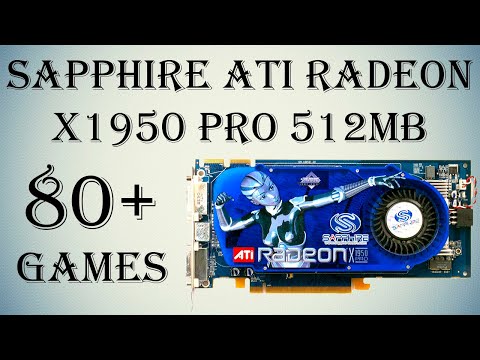 Видео: Назад в прошлое! Sapphire ATI Radeon X1950 PRO 512mb. 80+ старых игр