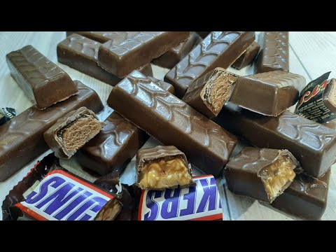 Видео: Шоколадные батончики Марс или Сникерс? Выбирайте сами! Рецепты