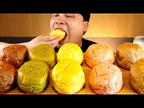 Видео: Хлеб с шоколадным кремом, хлеб с кремом из зеленого чая, десерт, asmr, вкусная еда