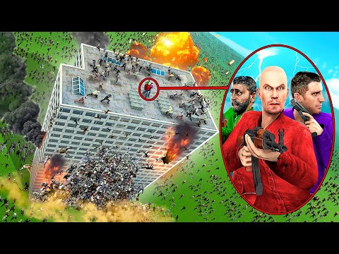 Видео: ЗОМБИ ПРОТИВ НЕБОСКРЕБА! СТРАШНЫЙ ЗОМБИ АПОКАЛИПИС В Garry`s Mod