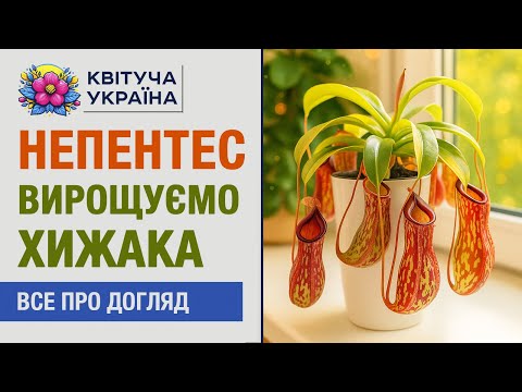 Видео: Непентес - догляд в домашніх умовах 🌿 Вирощуємо хижака