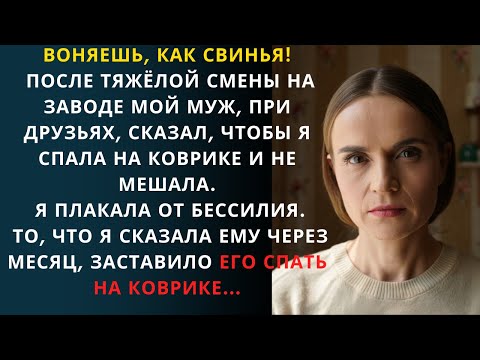 Видео: После двенадцатичасовой смены муж сказал: “Ты воняешь, спи в гостиной”. Её ответ изменил всё...