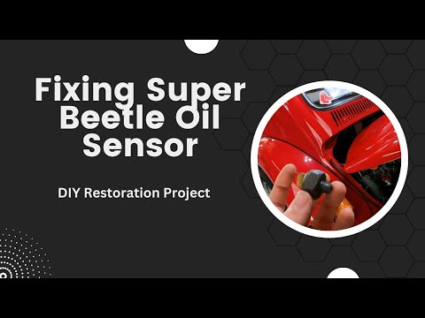 Видео: Проблема с индикатором давления масла на VW Super Beetle! Легко исправить!