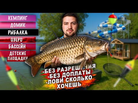 Видео: Лучший кемпинг С бесплатной рыбалкой для всей семьи у озера!