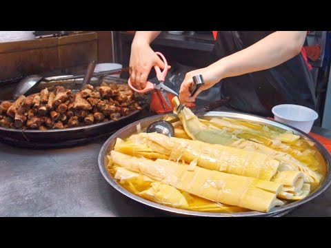 Видео: Очередь на тайваньский ночной рынок уличной еды 2022