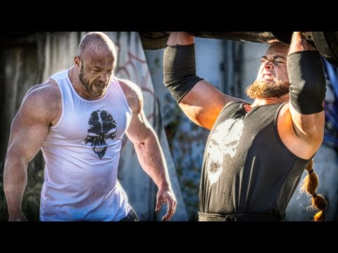 Видео: Бодибилдер VS Стронгмен - Strength Wars 2k15 #6