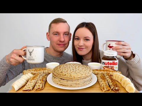 Видео: МУКБАНГ БЛИНЫ НУТЕЛЛА СГУЩЕНКА ответы на вопросы | MUKBANG PANCAKES NUTELLA CONDENSED MILK