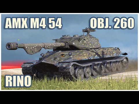 Видео: Объект 260, Rinoceronte & AMX M4 54 • WoT Blitz Gameplay