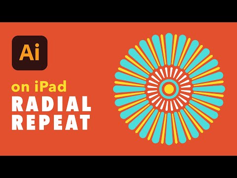 Видео: Adobe Illustrator на iPad | Радиальный повтор