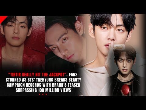 Видео: Ким Тэхён снова побил рекорд в 100 миллионов зрителей... Ух ты, лучший!