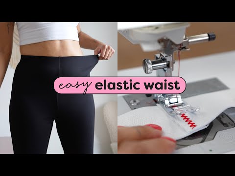 Видео: Как сшить простую резинку на талии