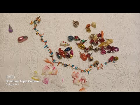 Видео: Ёлочные игрушки СССР Малютка!!! Продолжение..