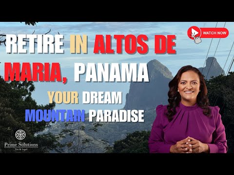 Видео: Выйдите на пенсию в Альтос-де-Мария, Панама: горный рай вашей мечты!