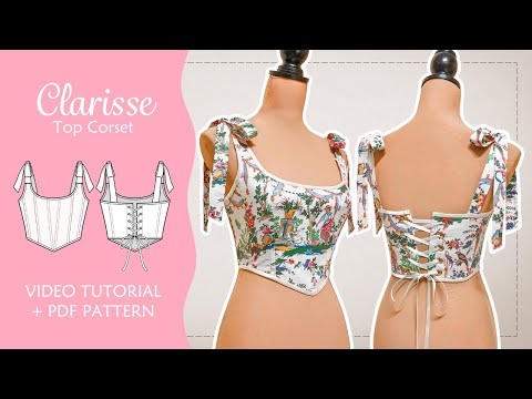 Видео: Самоучитель по шитью корсета + скачать выкройку корсета | Clarisse Corset