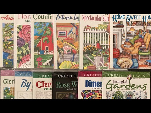 Видео: Моя коллекция раскрасок от CREATIVE HAVEN #раскраскипономерам#creativehaven#georgetoufexis#coloring