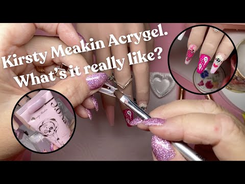 Видео: Хэллоуинский маникюр от Kirsty Meakin Acrygel + EZY Dual Forms Polygel Nail Extensions
