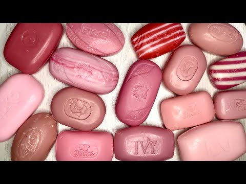 Видео: ASMR 🎶Cutting Pink 💕💞💕soap🔪Резка розового мыла💖💖💖