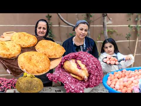 Видео: Огромная фрикаделька Арзуман с начинкой из двух курицы и яиц! Ароматный хлеб в духовке