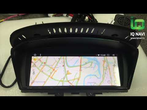 Видео: Магнитола IQ NAVI на Андроиде для BMW 5 (E60 / E70)