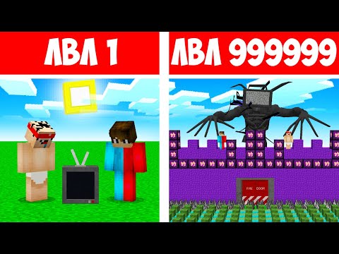 Видео: 🇺🇦 НУБ І ПРО БУДУЮТЬ ПРОКЛЯТИЙ ТВ МЕН БУДИНОК АНТИ-ЗОМБІ ЗА 1000000$ У МАЙНКРАФТ! CORRUPTED TV MAN