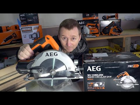 Видео: Крутая АКБ ЦИРКУЛЯРКА AEG 18V. Обзор с тестом.