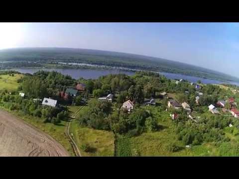 Видео: Полет над деревней Бахмут, Hubsan h501s
