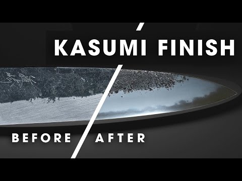 Видео: Как я завершаю полировку Kasumi с помощью натурального камня — Часть 4 | Kasumi Finish с помощью ...