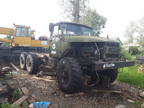 Видео: Урал 4320 . Ремонт часть 29,Проверка компрессора, запуск урала после небольших переделок
