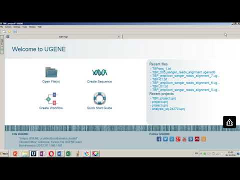Видео: Анализ сэнгеровских сиквенсов с Ugene и геномным браузером
