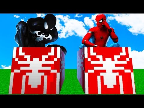 Видео: ЛАКИ БАТТЛ ПРОТИВ ЧЕЛОВЕК ПАУК БИТВА МАРВЕЛ СУПЕРГЕРОИ ЛАКИ БЛОКИ ВОЛОДЯ В МАЙНКРАФТ