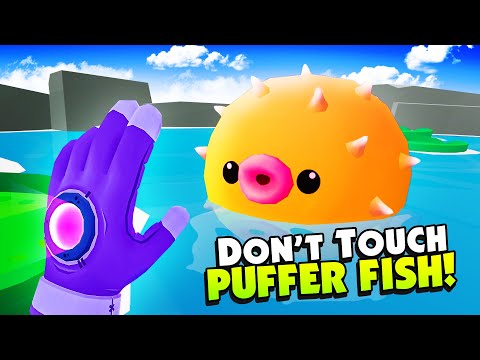 Видео: Прикосновение к рыбе-собаке в VR — Garden of the Sea VR