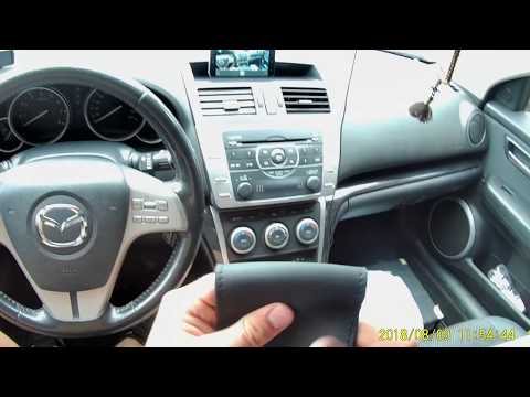 Видео: Перетяжка руля кожей с AliExpress. Mazda6 GH.