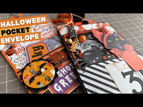 Видео: Хэллоуинский карманный конверт из одного листа — чудо | Идея для обмена и обмена ненужными вещами